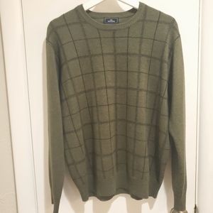 Dockers green plaid sweater